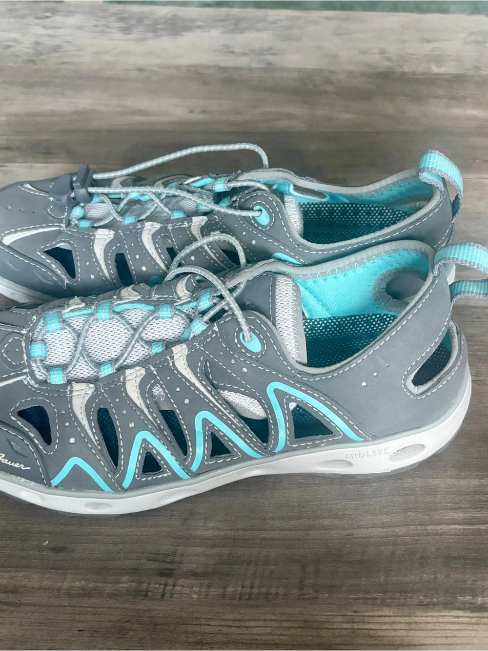 Eddie Bauer Stine Amphib Women’s Grey & Teal Water Shoes